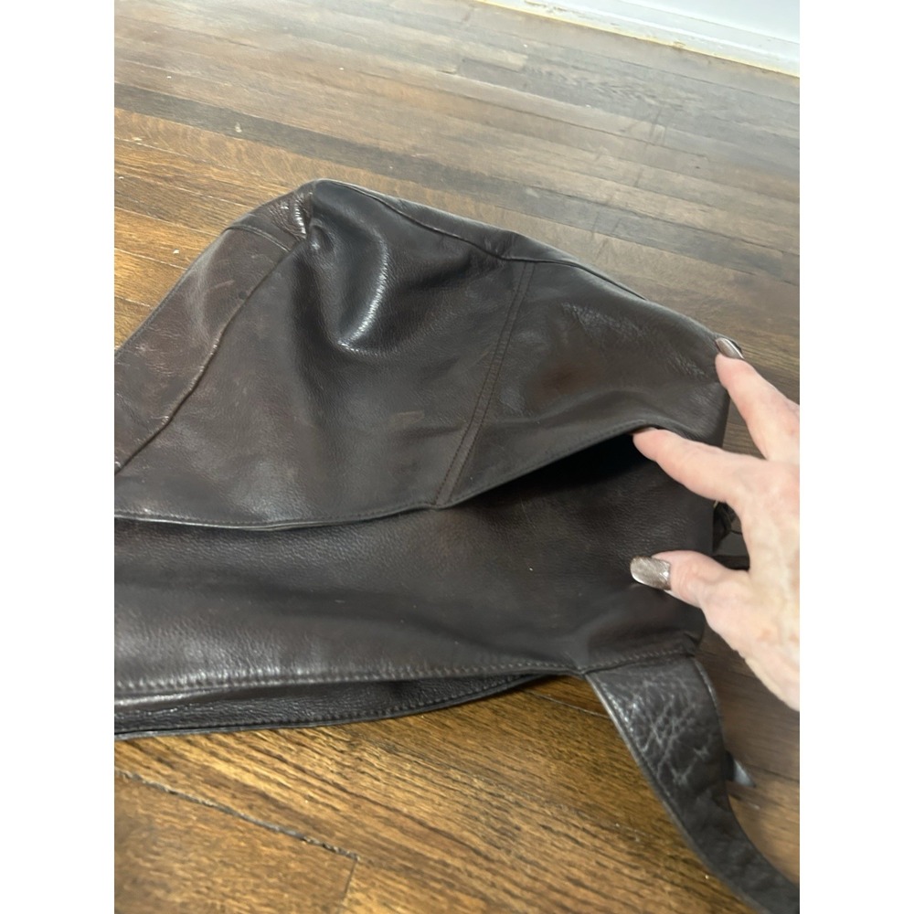 Sven BerkeleyUSA brown Shoulder Leather Bag With Many Different Compartments - Picture 9 of 16